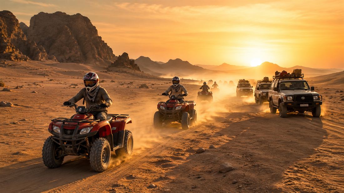 Desert safari — quad bikes & jeeps